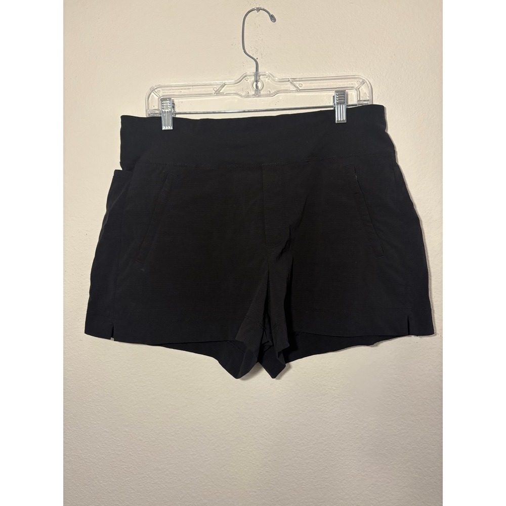 Athleta Trekkie North Womens Shorts Black Hiking Travel Activewear 530626 Sz 12